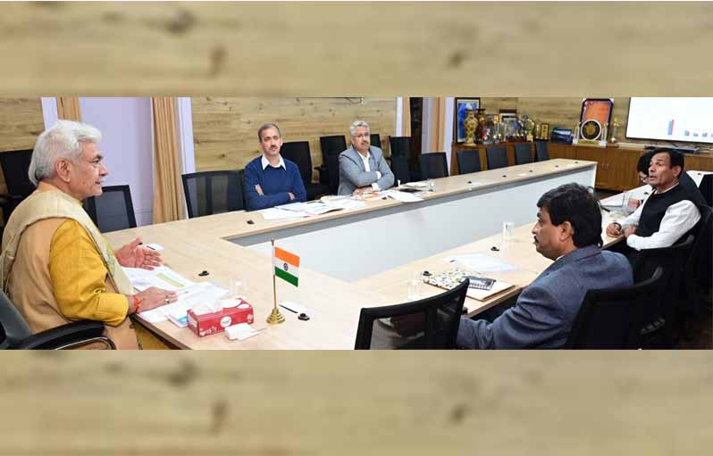 Lt Governor reviews Power supply situation in Jammu Kashmir